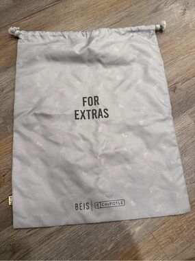 Bèis x Chipotle Drawstring Dust Bag in Light Gray